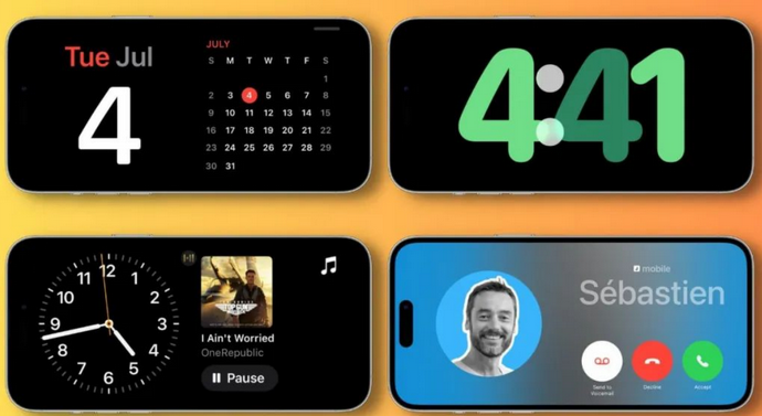 代县苹果手机维修分享iOS17横屏充电待机显示有什么好处 